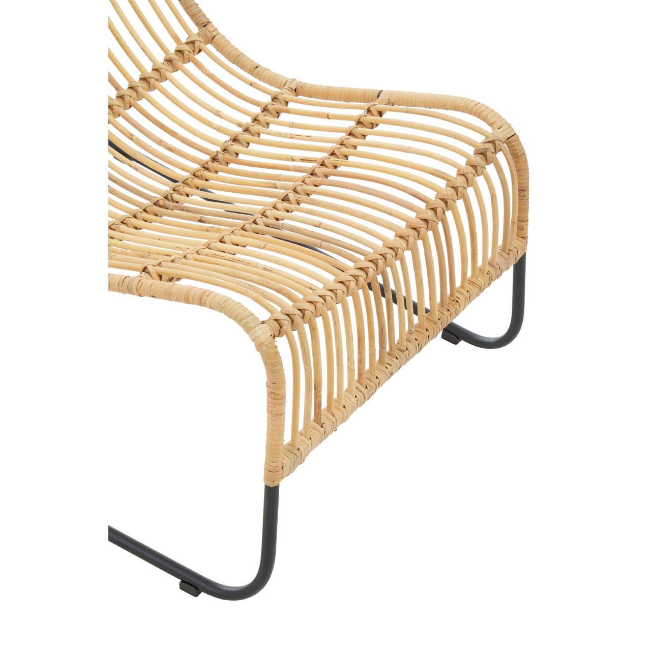 Marano Rattan Chair and Footstool detail of eco-friendly natural rattan materials