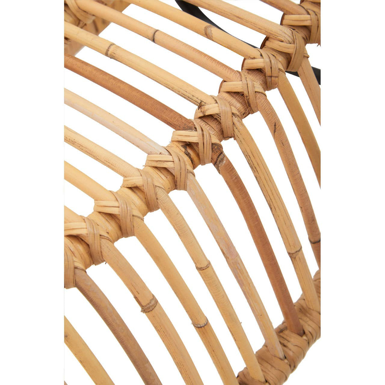 Marano Rattan Chair Footstool Set close-up weave detail and leg construction