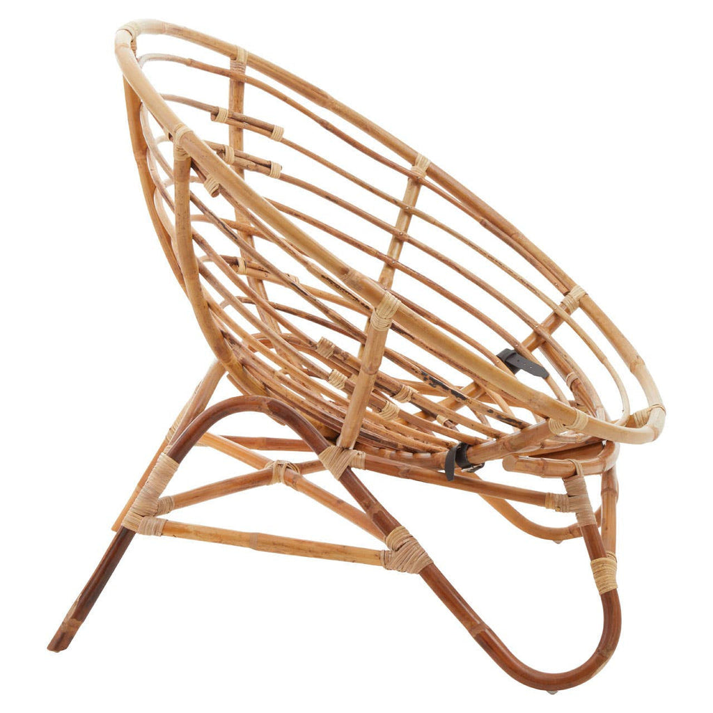 Marano Papasan Rattan Chair in Scandi-inspired bedroom setting