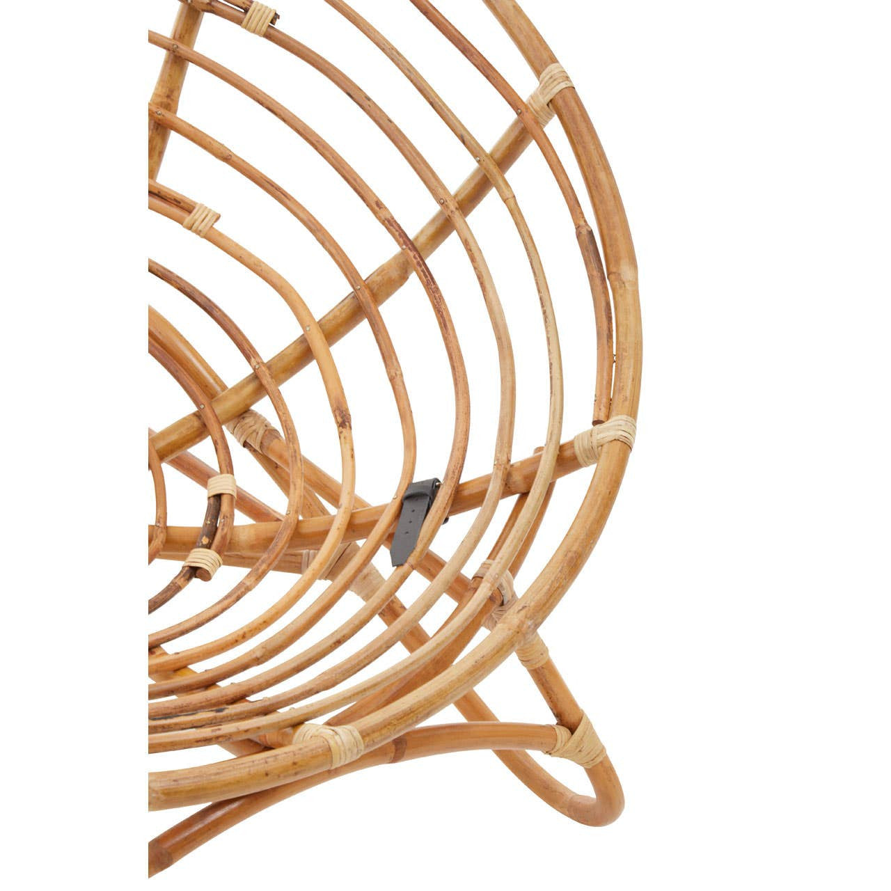 Marano Papasan Rattan Chair styled with plump cushion in coastal home