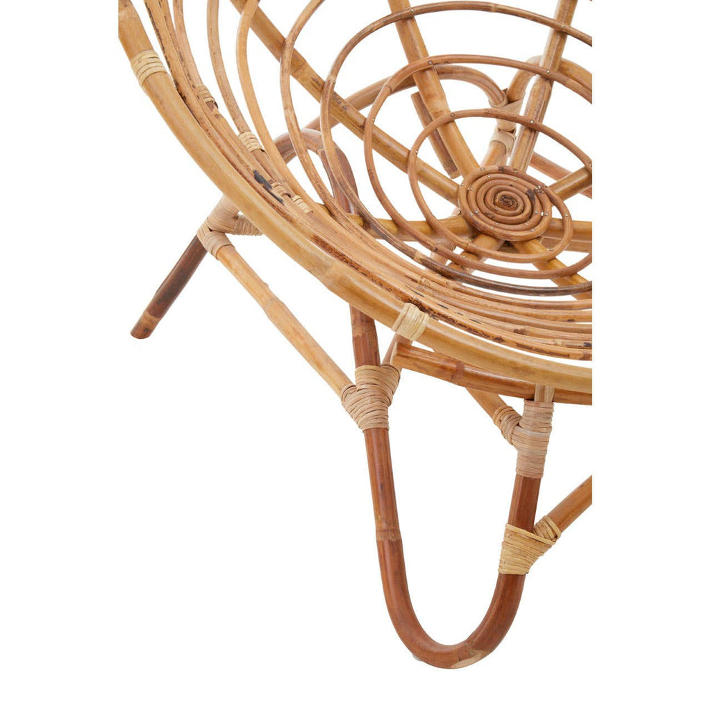 Marano Papasan Natural Rattan Chair overhead product shot