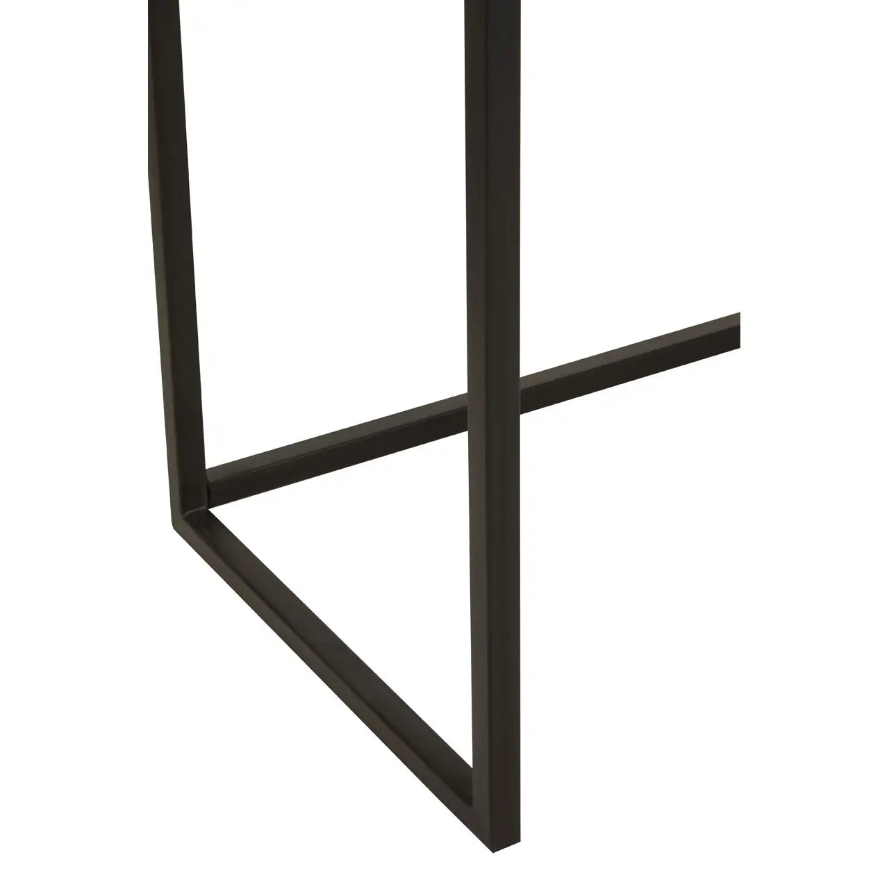 Axis Console Table styled in living room with decorative objects