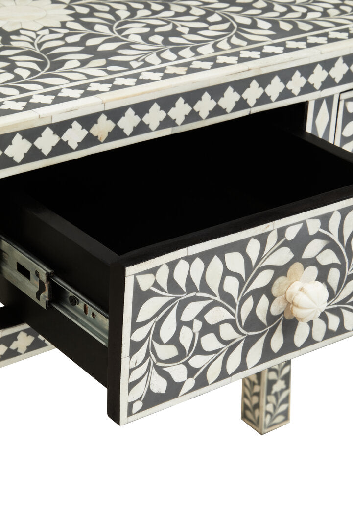 Axis Bone Inlay Desk three-quarter angle lifestyle view