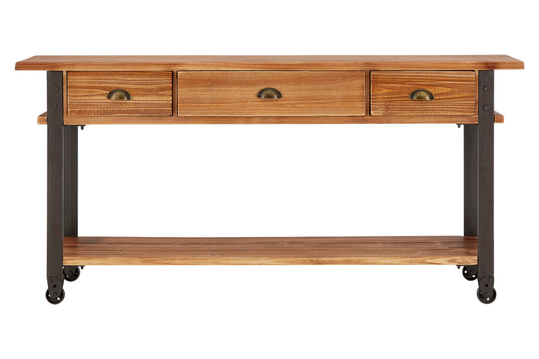 Forma Console Table drawer hardware detail close-up