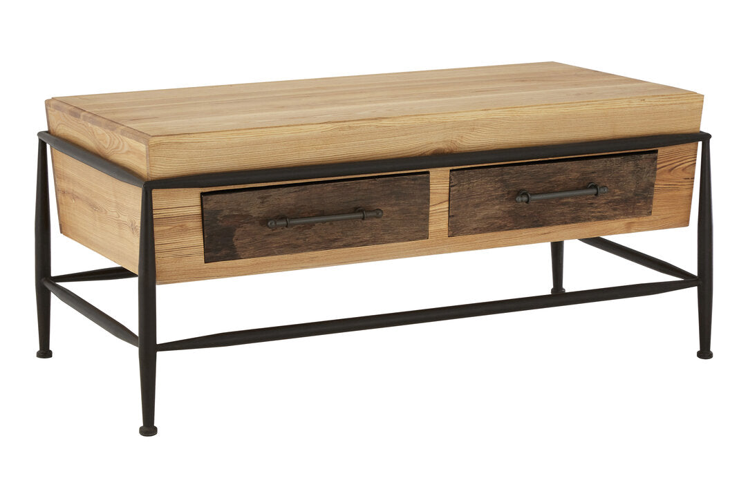 Forma Coffee Table leg and frame detail showing steel construction