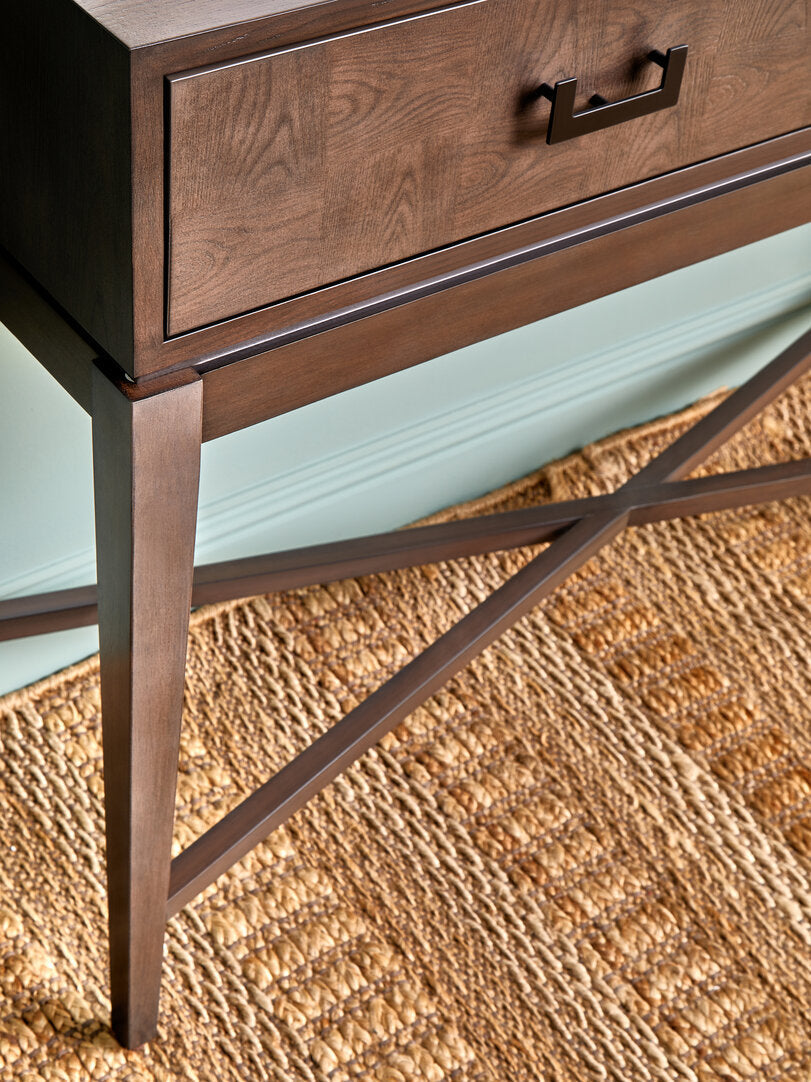 Nuvia Nexo Striped Hemp Rug stripe pattern and texture detail close-up