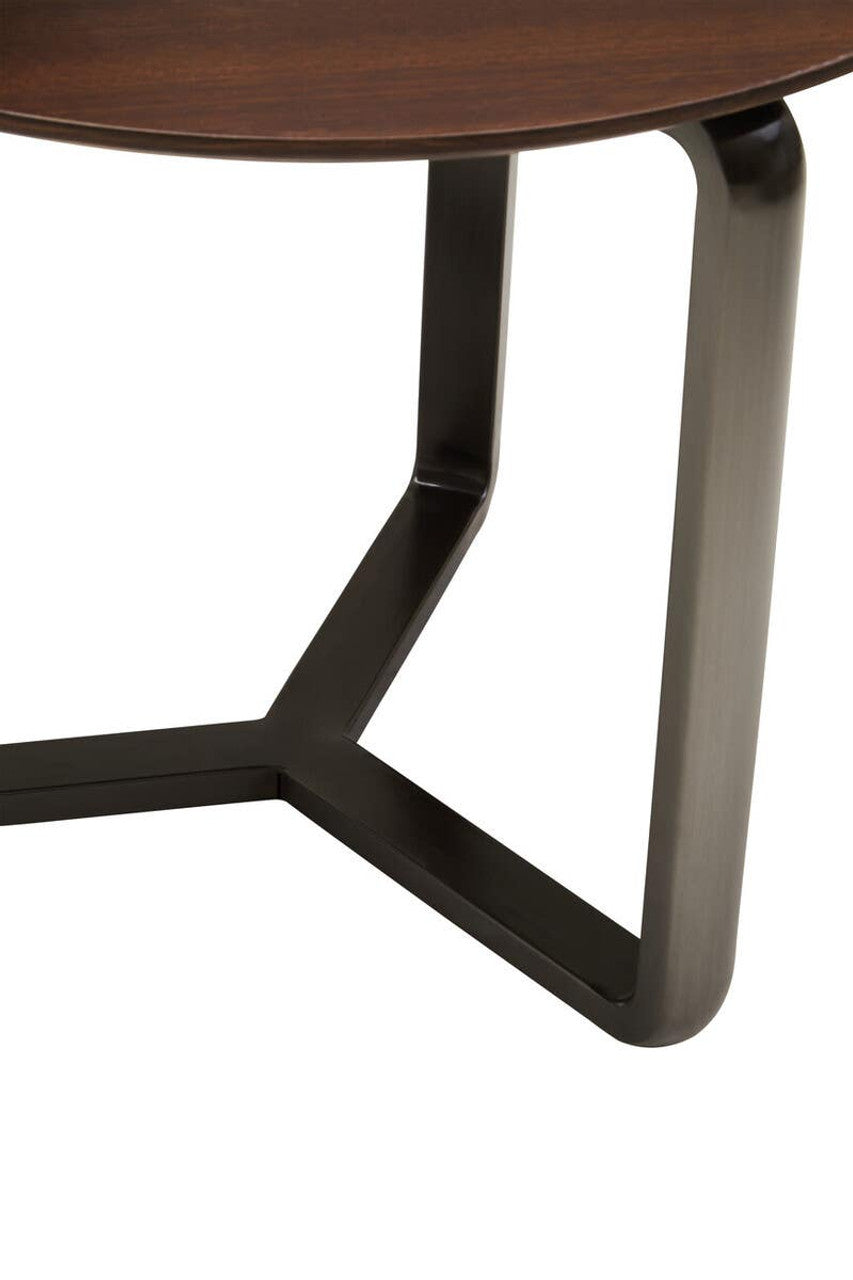 Regalia 2 Tier Round Veneer Table overhead view showing round top dimensions