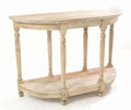 Small Demilune Console Table – quarter-moon vintage design, front view