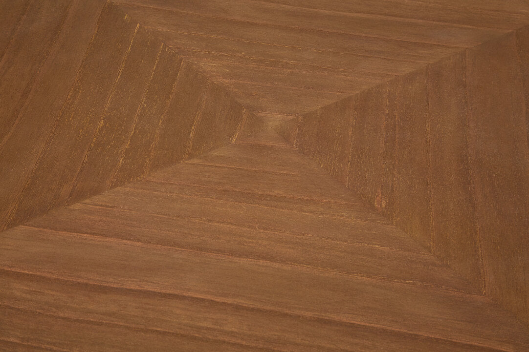 Vienne Black Coffee Table bayur wood grain top detail