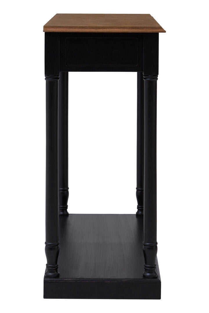 Vienne Black Console Table three-quarter angle lifestyle view